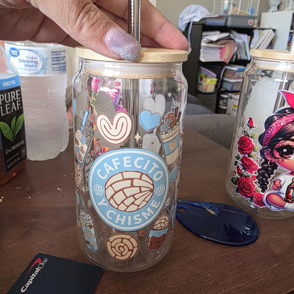 Makers Market Striped Sublimation Tumbler with Straw